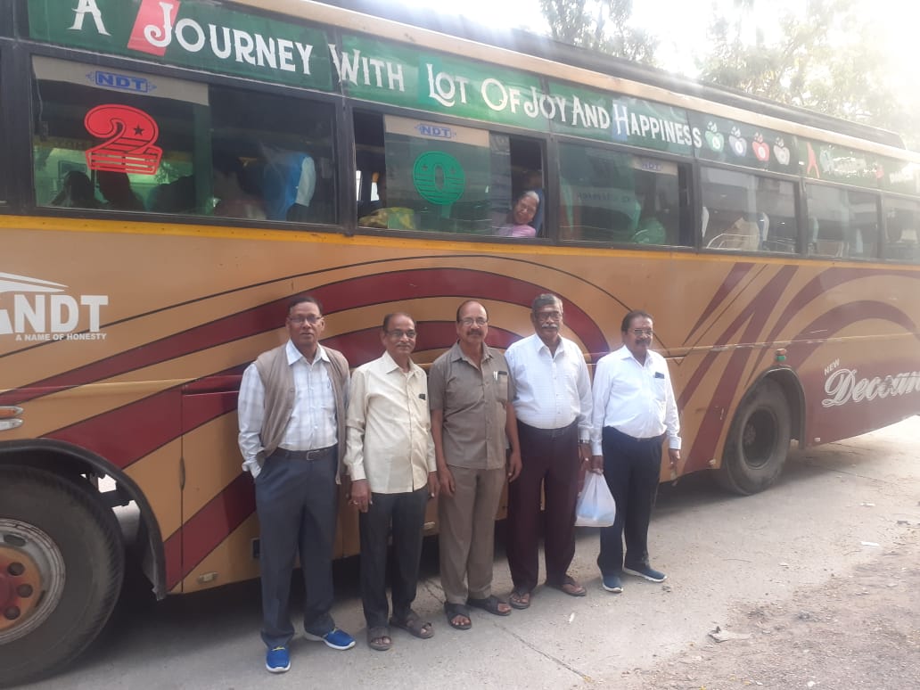 1. The bus for the journey of get-together party on 22-11-2023.